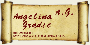 Angelina Gradić vizit kartica